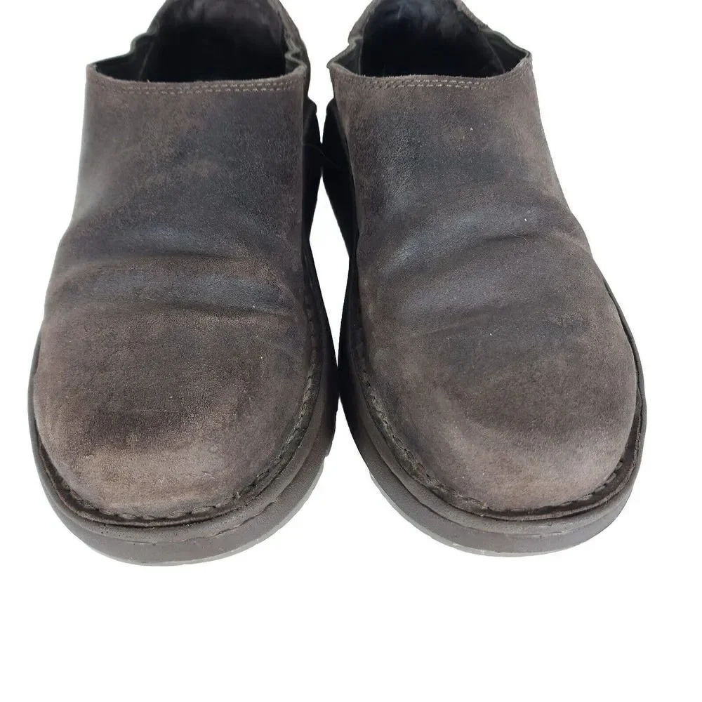 Chaco Men's Zoggonit Vibram Nurl US 8,5 Brown Leather Clog Sneaker Shoes_4